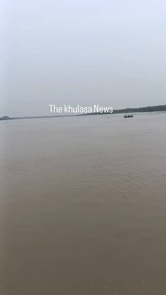 बेतवा नदी में मगरमच्छ