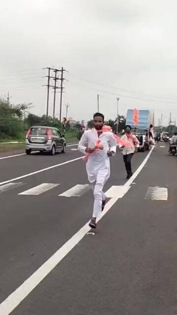 पडासली से बाबा बैजनाथ मंदिर डाक कावड़ यात्रा निकली सुसनेर नगर में इंदौर कोटा राष्ट्रीय राजमार्ग से