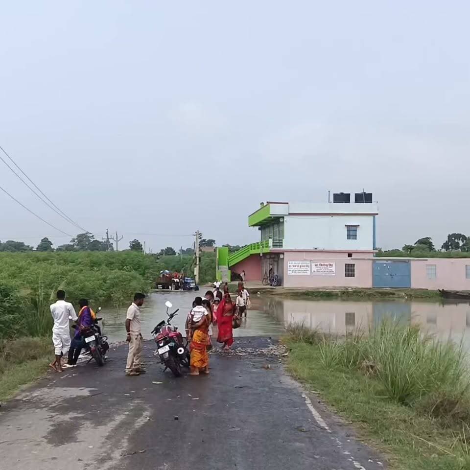 बेगूसराय बलिया प्रखंड क्षेत्र के दियारा इलाके में फैला बाढ़ का पानी।
#flood #floodarea #FloodInBihar #usa #india
