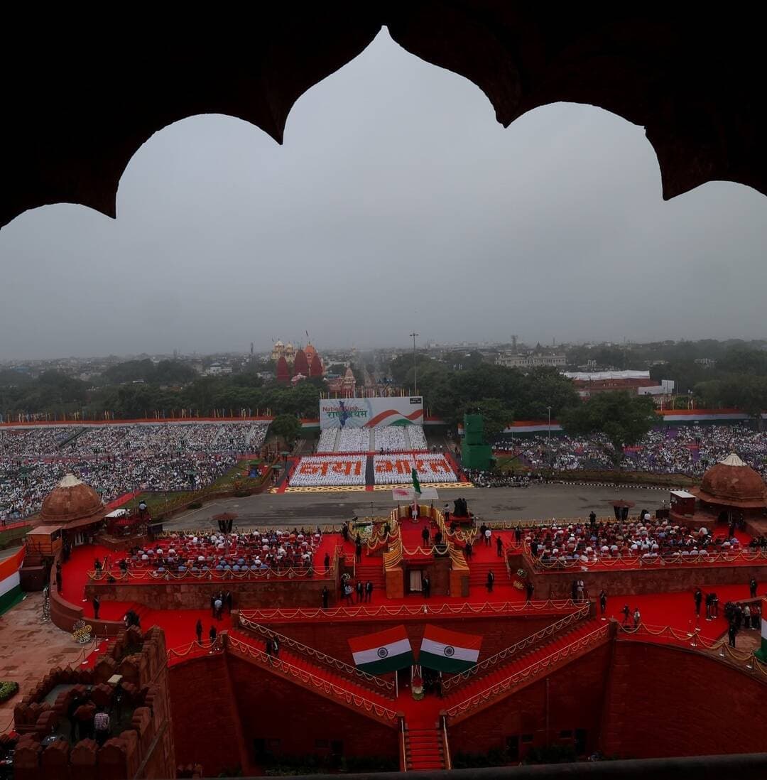 🇮🇳 A Historic Moment at the Red Fort!
On India’s 80th Independence Day, “Vande Mataram” echoed from the iconic Red Fort in a truly historic moment. 🇮🇳✨
A proud moment that will be remembered in India’s history. ❤️🇮🇳
Vande Mataram! 🇮🇳
#VandeMataram #80thIndependenceDay #IndependenceDay2026 #RedFort #India 15August IndianIndependenceDay
Keywords:
Vande Mataram, Vande Mataram at Red Fort, Red Fort, Independence Day, 80th Independence Day, Independence Day 2026, 15 August 2026, Red Fort Independence Day, Independence Day celebration, historic moment, India, Delhi, Red Fort celebration, Vande Mataram 2026