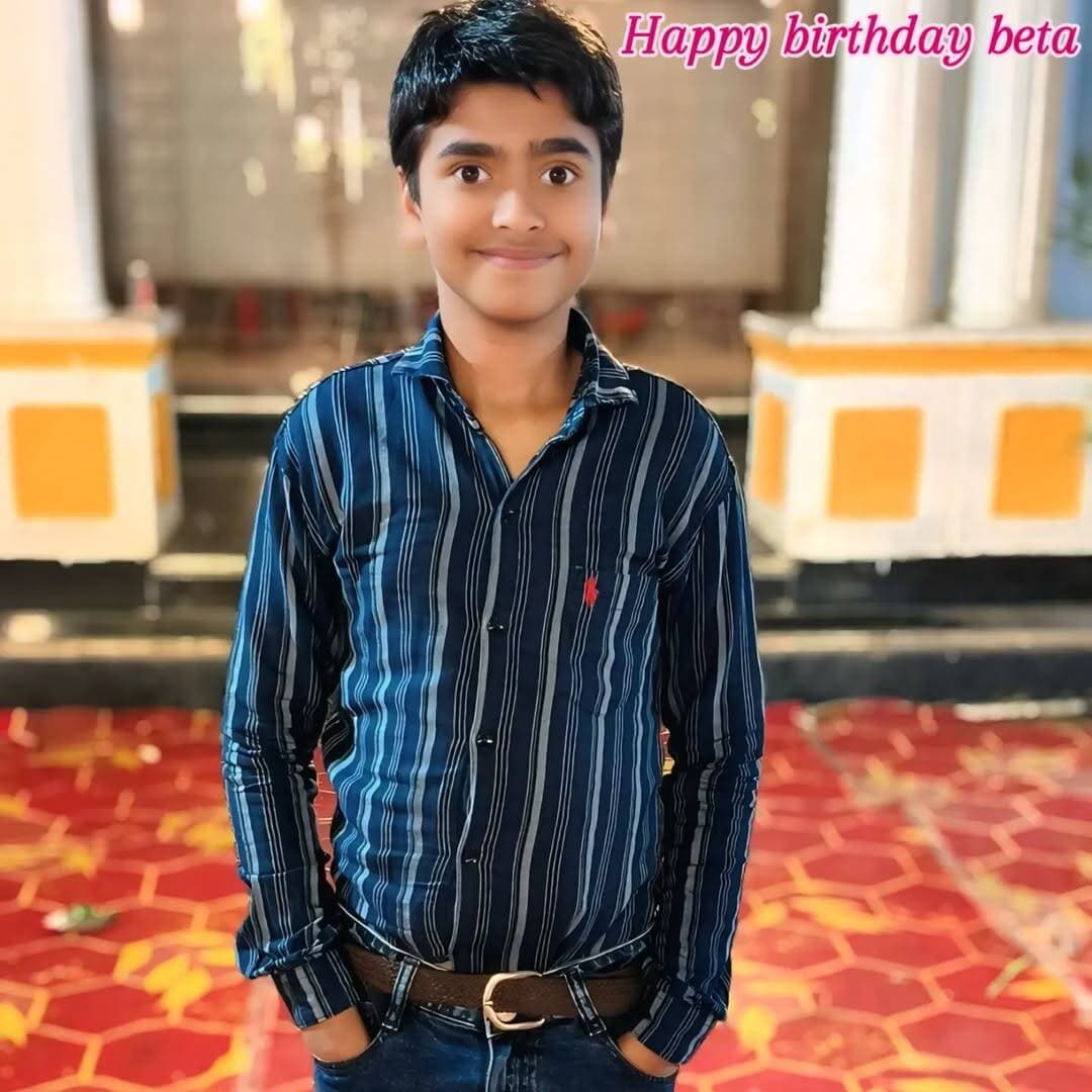 आज मेरे बेटा शिवम कुमार सिंह का जन्मदिन है
