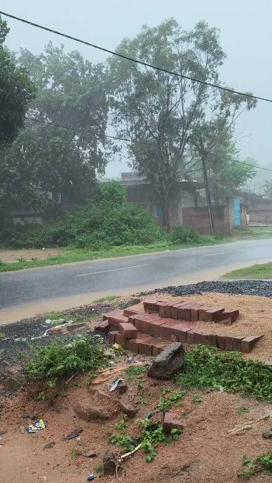 तिसरी में मूसलाधार बारिश 🌧️☔🌧️☔