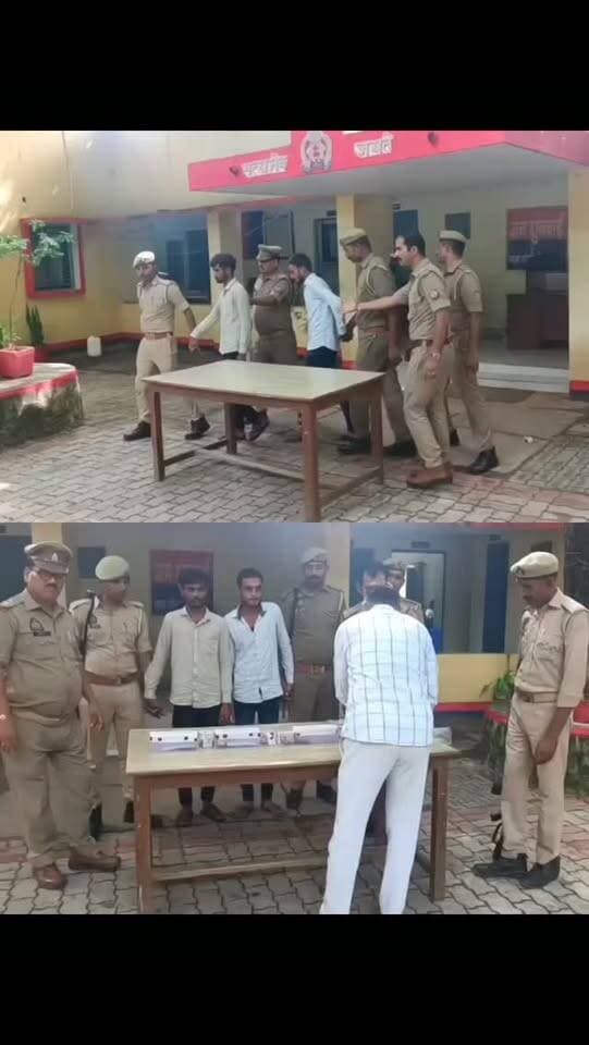 #महोबा - पुलिस ने चोरी की कई घटनाओं का किया अनावरण , दो शातिर चोर गिरफ्तार , कब्जे से ₹33,610 नगद एवं 5 कारतूस 315 बोर सहित चोरी के जेवरात एवं सिक्के तथा घटना में प्रयुक्त मोटरसाइकिल बरामद , चरखारी थाना क्षेत्र मामला ।
गिरफ्तार अभियुक्त
1. श्याम बाबू राजपूत उर्फ प्रदीप निवासी ग्राम कुर्रा, थाना राठ, जनपद हमीरपुर।
2. सचिन राजपूत निवासी ग्राम पहरा, थाना जरिया, जनपद हमीरपुर
#news #charkhari #mahoba #चरखारी
