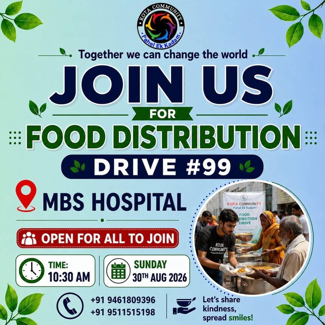 Food Distribution drive at M.B.S. Hospital