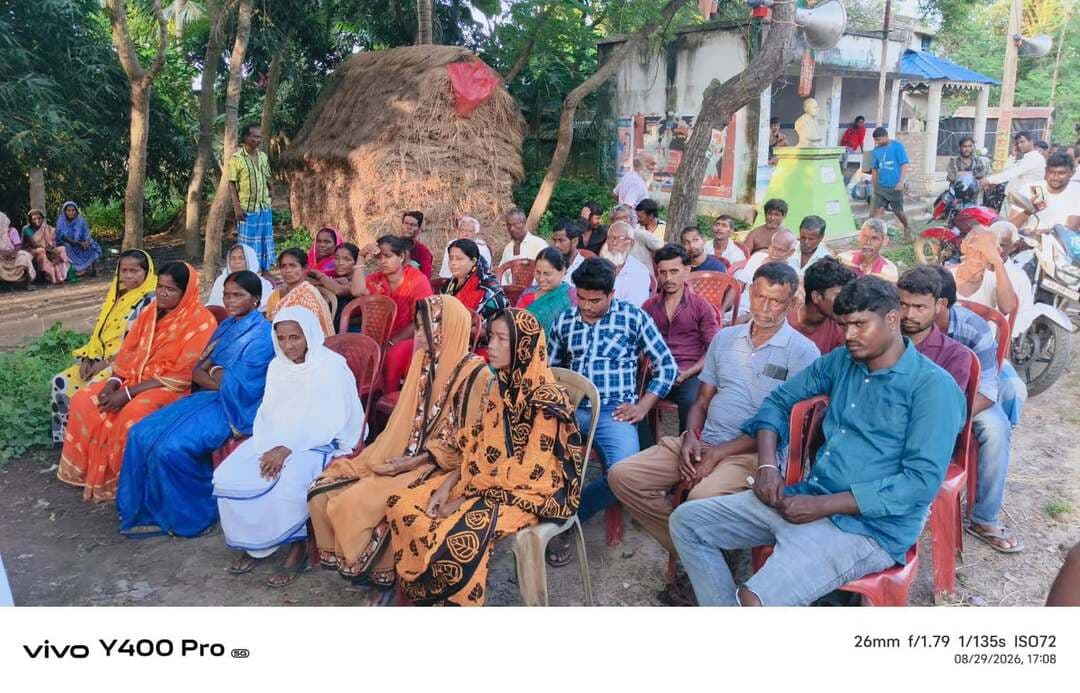মন্তেশ্বর এর তিন নম্বর মন্ডল এলাকায় বিজেপির ১০০ দিনের রিপোর্ট কার্ড পেশের সভা
