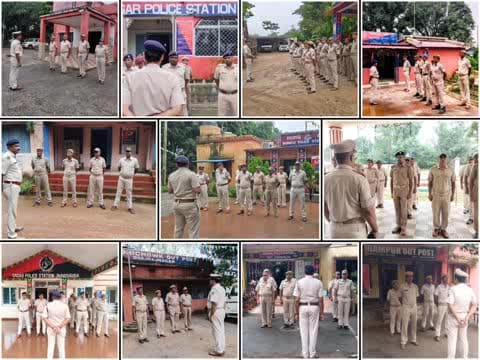 ଝାରସୁଗୁଡା: ଝାରସୁଗୁଡ଼ା ପୋଲିସର ସକାଳ ବୈଠକ । , ସୁରକ୍ଷା ବ୍ୟବସ୍ଥାକୁ ନେଇ ରଣନୀତି ପ୍ରସ୍ତୁତି