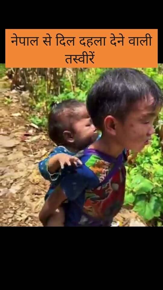 नेपाल से दिल दहला देने वाली तस्वीरें
एक छोटा बच्चा अपनी छोटी बहन का ख्याल रख रहा है और अपने माता-पिता को ढूंढ रहा है ।
उनके चेहरों पर दर्द और खरोंचें देखिए।