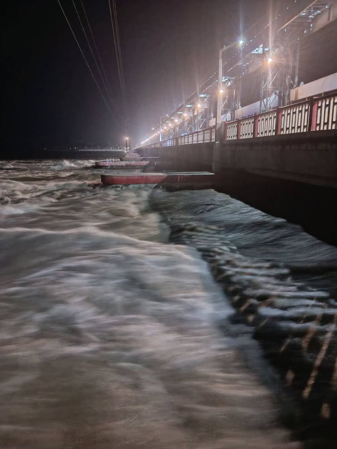 Koshi barrage night view