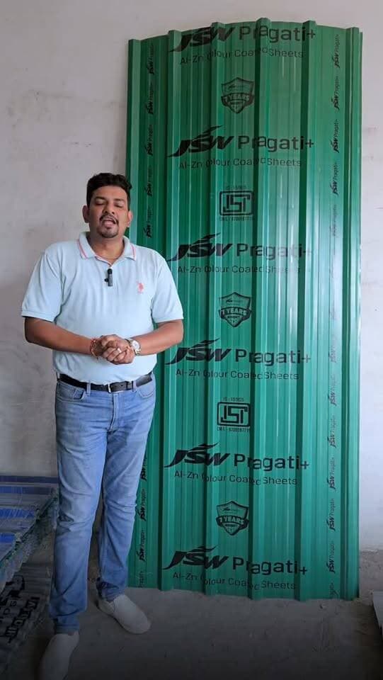 उर्मी इंडस्ट्रीज़ पर स्पेशल डील!
JSW प्रगति 0.50 MM ब्राइट ग्रीन शीट अब सिर्फ ₹1299/- (टैक्स सहित) में!
साइज: 8 फुट × साढ़े 3 फुट
बढ़िया क्वालिटी | शानदार फिनिश | स्पेशल प्राइस