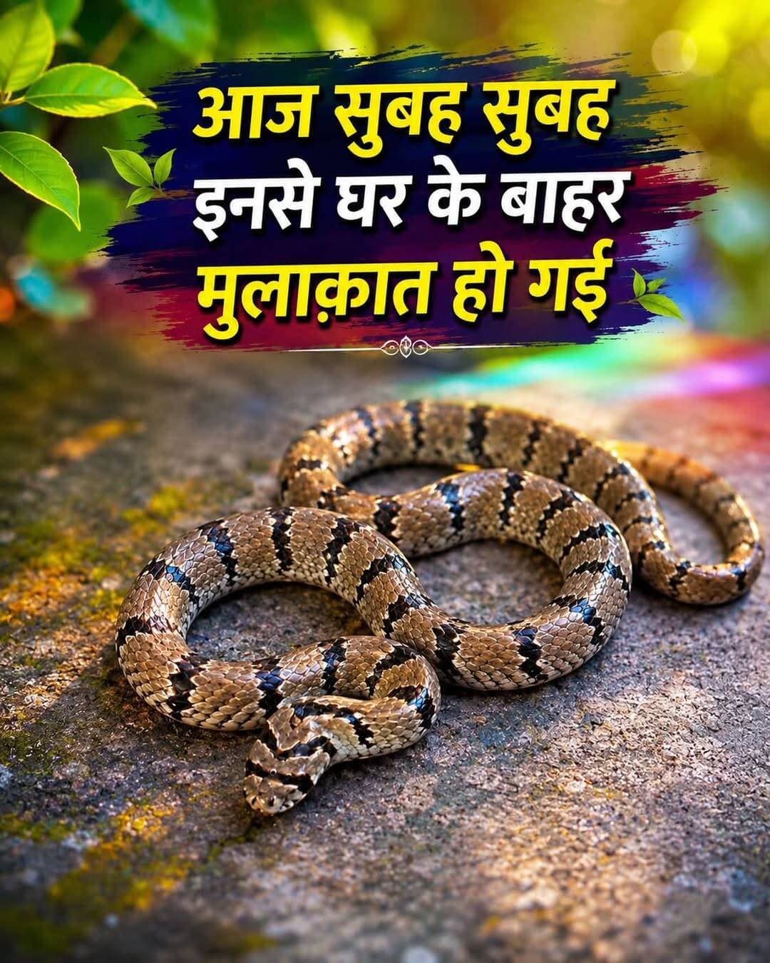 आज सुबह सुबह इनसे मुलाक़ात हो गई