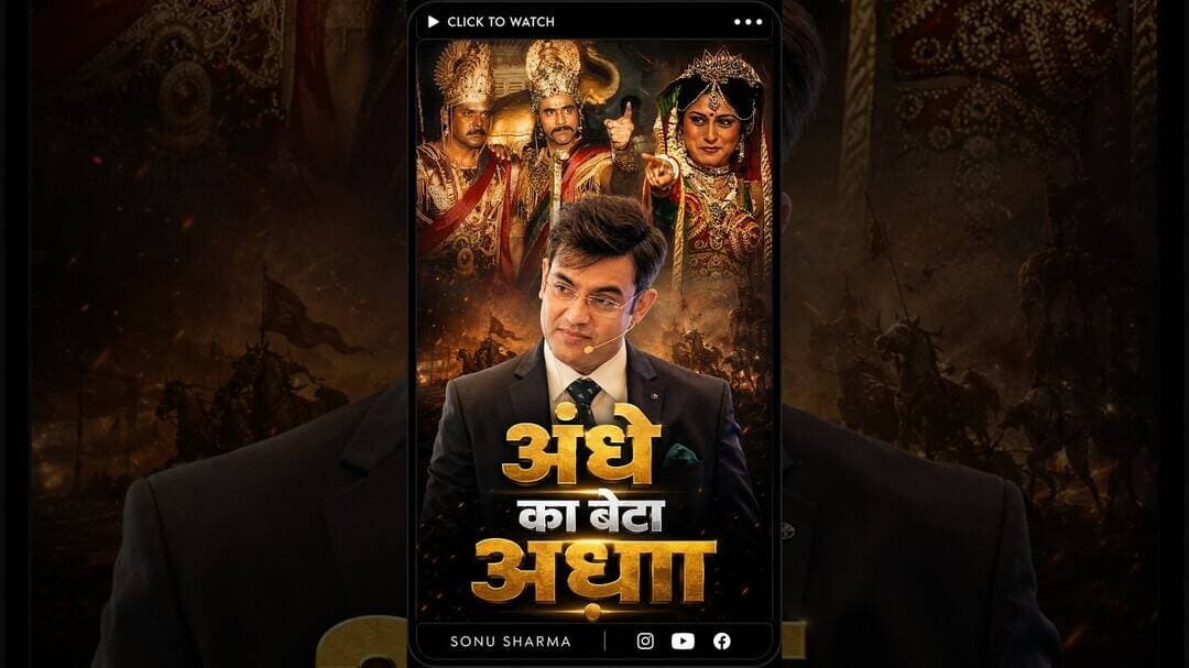 अंधे का बेटा अँधा #mahabharat #sonusharma #motivation