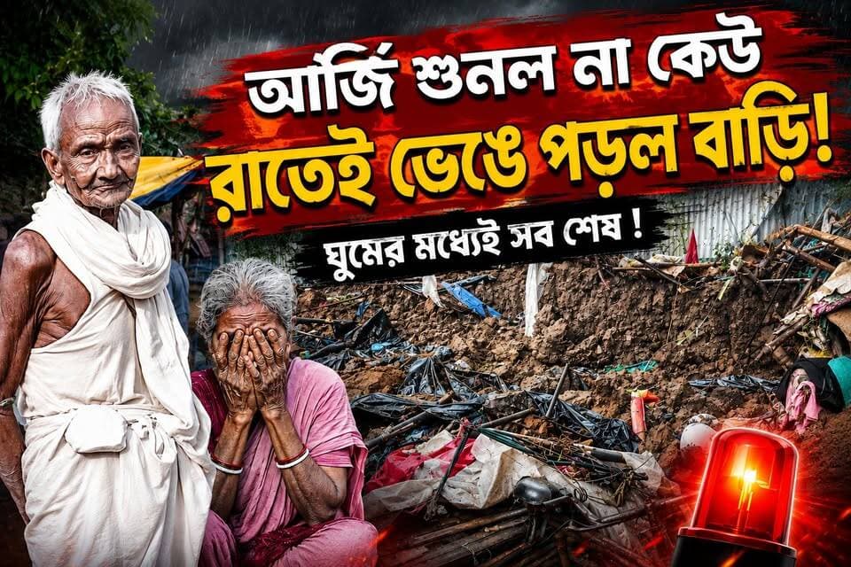 পাকা বাড়ির আশায় দিন গুনছিল পরিবার! রাতেই ভেঙে পড়ল মাটির বাড়ি, মৃত বাবা-মেয়ে!
#পশ্চিমমেদিনীপুর #জাহালদা #মর্মান্তিকদুর্ঘটনা #মাটিরবাড়ি #বাড়িধস #বাংলারখবর