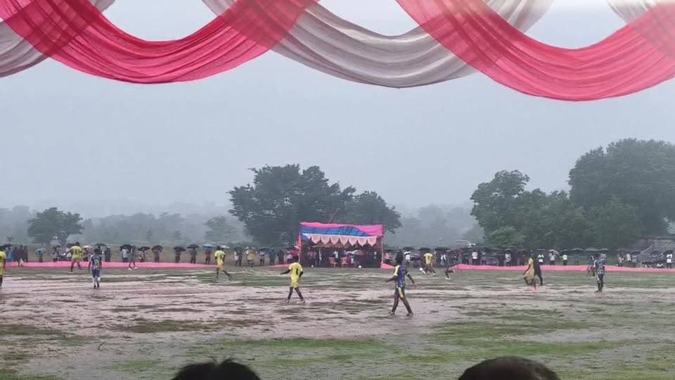 ⚽🌧️ Rajnagar: Budhisiring Football Tournament 2026 | झमाझम बारिश के बीच खेल का आनंद | Facebook LIVE 🔴🏆