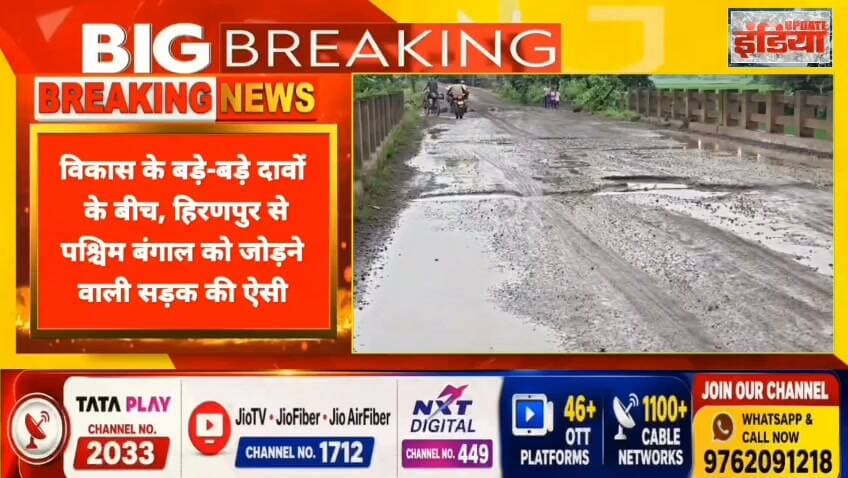 विकास के बड़े बड़े दावे फेल,हिरणपुर से पश्चिम बंगाल को जोड़ने वाली सड़क बीमारी अवस्था पर IPRD Jharkhand Iprd Pakur Babulal Marandi Dinesh Marandi Hemant Soren Azhar Islam #nonfollowers #trendingreels #fbviral #fbpost