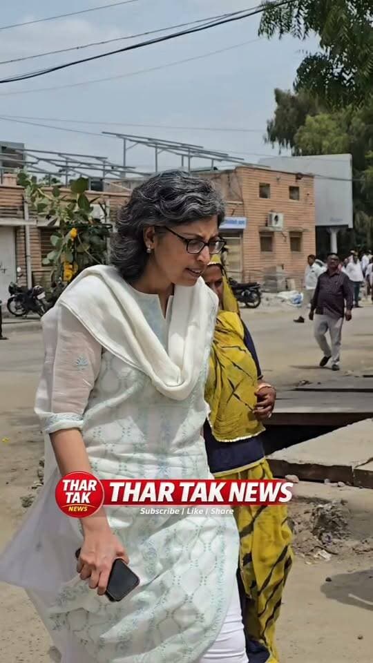 चुनावी माहौल को देखने निकले जिला कलेक्टर चिन्मयि गोपाल और SP चूनाराम जाट