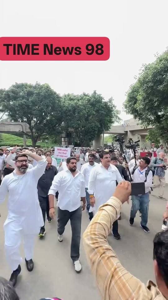 कांग्रेस विधायकों का पुलिस से टकराव
