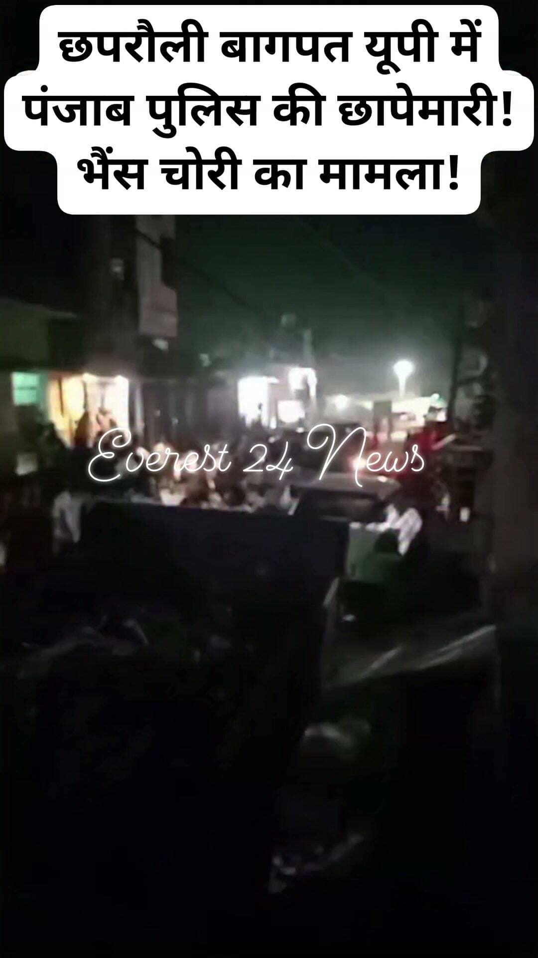 #छपरौली बागपत यूपी में पंजाब पुलिस की छापेमारी! भैंस चोरी का मामला!