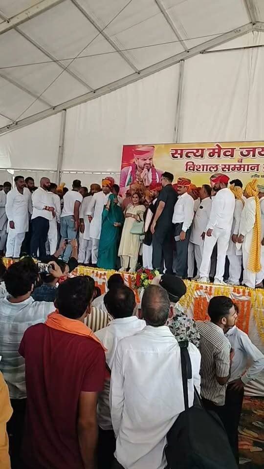 सचिन तंवर अंतरराष्ट्रीय कबड्डी खिलाड़ी के सम्मान समारोह गांव पाथेड़ा