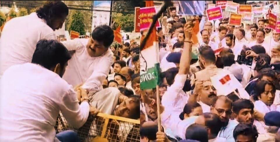 #राहुल गांधी पर #मुकदमे के विरोध में सड़कों पर उतरी कांग्रेस, जताया विरोध।
#followerseveryonehighlights