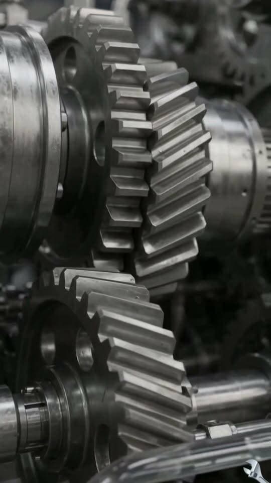 Raw turbine speed converted directly into brute lifting force through complex interlocking metal networks. Explore the mechanics that drive modern industrial power systems. #Industrial #Turbine #HeavyMachinery