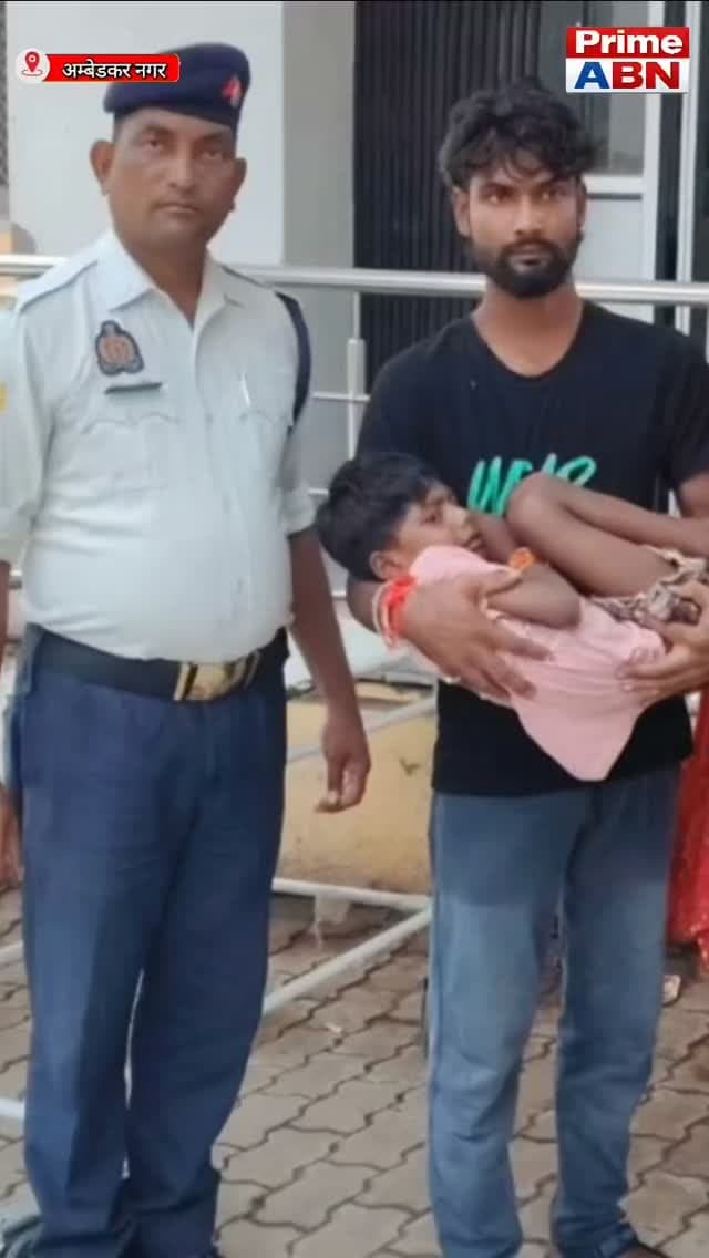 ट्रैफिक पुलिस की तत्परता से बची मासूम की जान, हादसे के बाद तुरंत पहुंचाया अस्पताल।