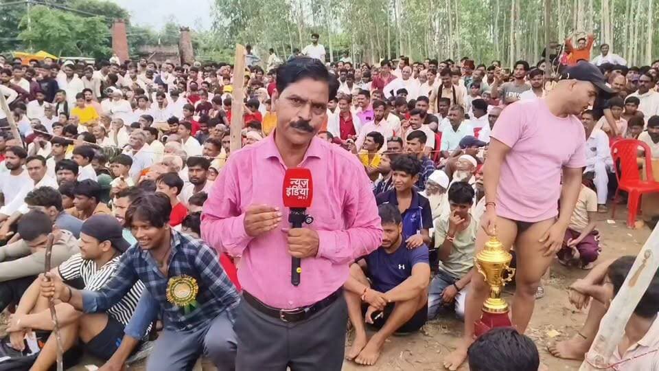 दंगल हमारे पूर्वजों की धरोहर है जो आज भी लोगों को बेहद पसंद है मस्जिद नगला के इस दंगल को देखिए कितना रोचक आयोजन हुआ