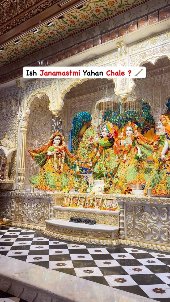 Ish janamastmi Yahan Chale ?
Location - ISKCON Temple sector 45, Gurgaon
