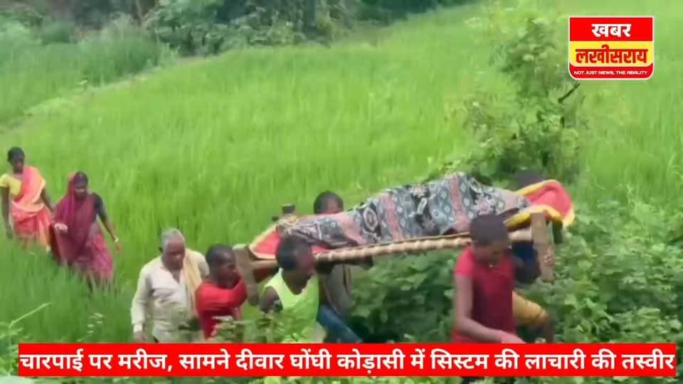 चारपाई पर मरीज, सामने दीवार! घोंघी कोड़ासी में सिस्टम की लाचारी की तस्वीर