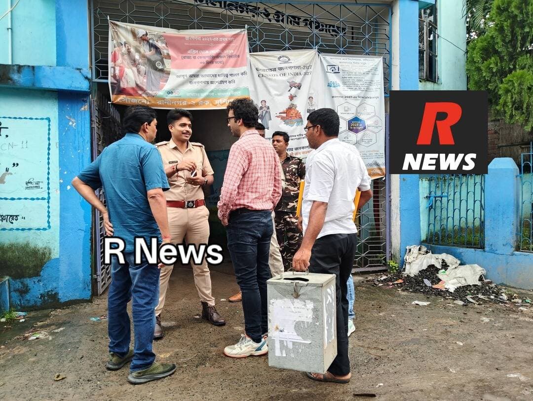 অনাস্থাকে ঘিরে কালীনগর ২-এ টানটান উত্তেজনা, কড়া পুলিশি জালে পঞ্চায়েত ভবন।