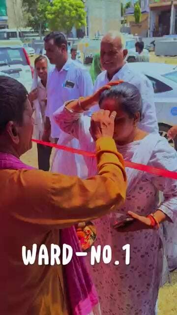 चिड़ावा के वार्ड एक में कांग्रेस प्रत्याशी का जलवा! सरोज के समर्थन में उमड़ा वार्डवासियों का सैलाब..
