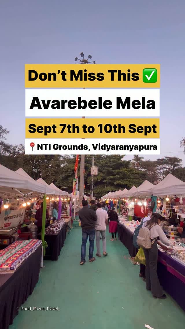 📍NTI Ground, Vidyaranyapura, Bangalore
Sept 7th to 10th
Stall Booking:- 8050779867
#vidyaranyapura #vidyaranyapurabengaluru #nammabengaluru #bangalorefoodies #bangaloreblogger