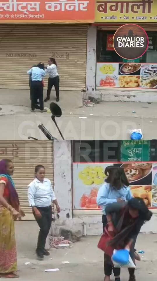 होटल का विवाद सड़क पर पहुंचा, दो युवतियों ने रिसेप्शनिस्ट को पीटा...