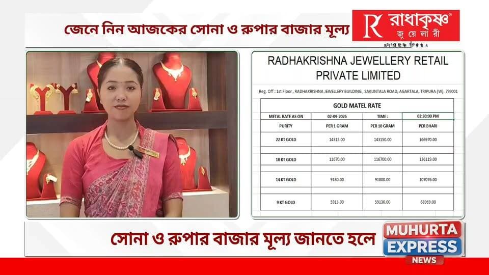 জেনে নিন আজকে সোনা ও রুপার বাজার মূল্য...