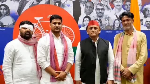 अखिलेश यादव से मिले डॉ. दिग्विजय सिंह भाटी, पूर्व एसएसपी पर लगाए गंभीर आरोप