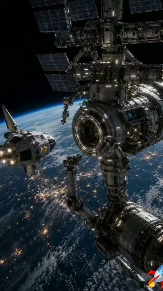 Threading a needle at 17,500 miles per hour! Watch how smoothly this spacecraft locks into the station port. #spacedock #sciencetoday #futuretech #spacestation