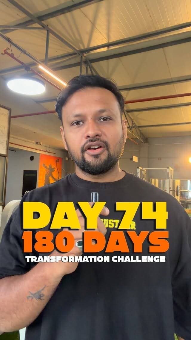 Day 75/180 ✅
Aaj ka body weight: 92.750 KGs
180 Days Transformation Challenge
days more to go.
Fat to Fit continues. 🔥