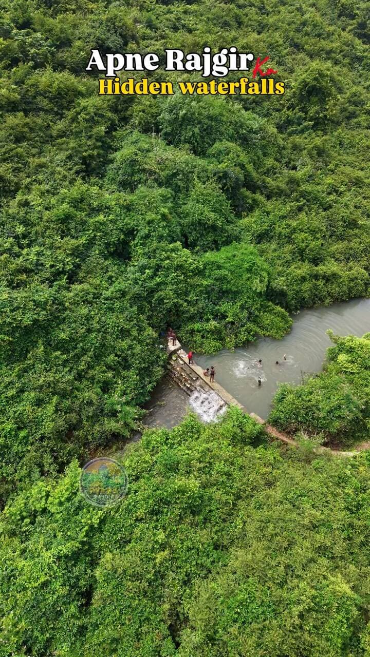 अपने राजगीर के हिडेन वॉटरफॉल…🥰 #pyararajgir #waterfall #rajgir