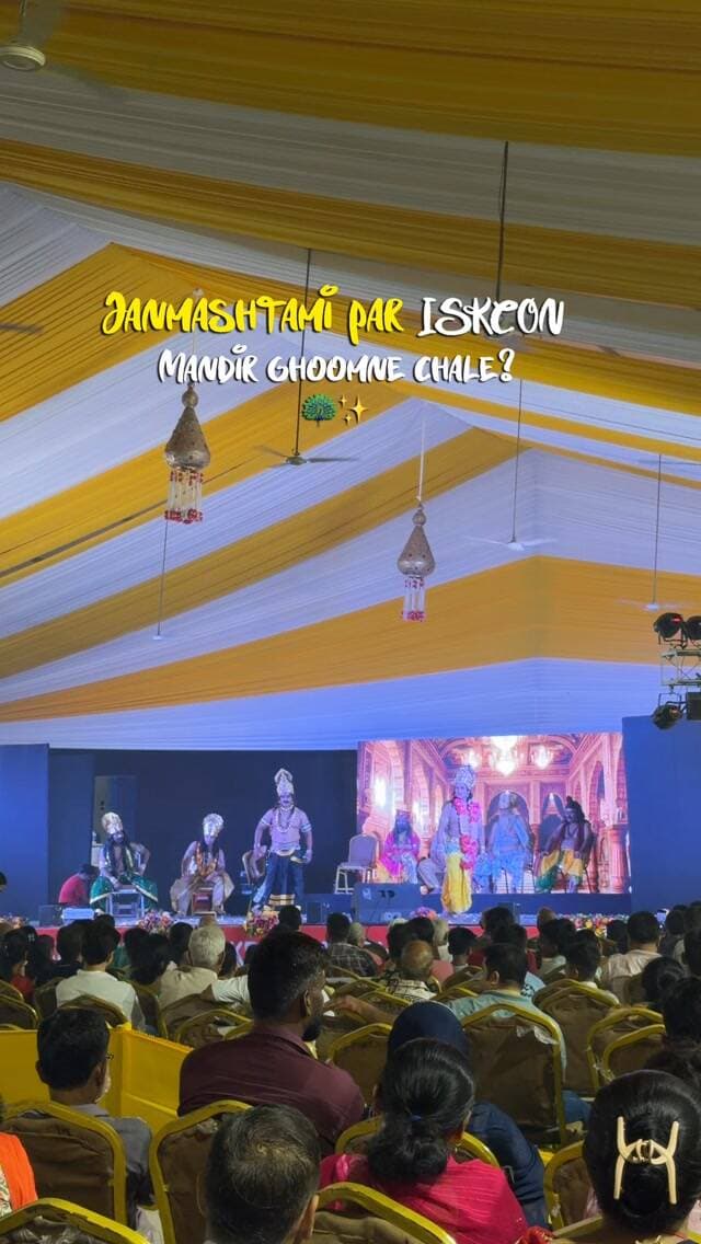 Janmashtami par ISKCON Mandir ghoomne chale? 🦚✨
#noida #insta #instagram #explorepage #instagood