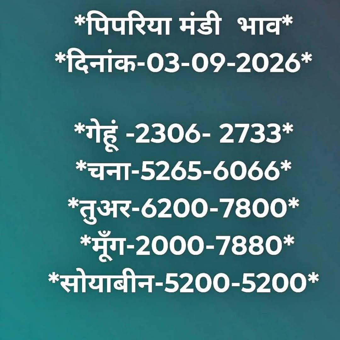 Pipariya mandi 03/09/2026