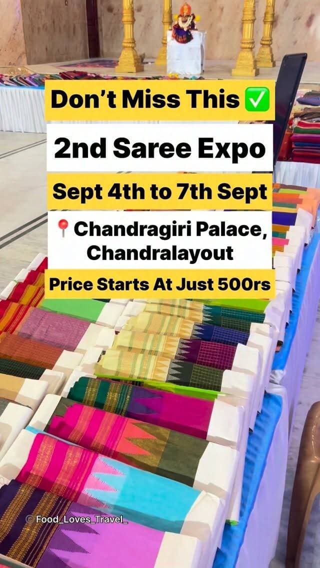 📍Chandragiri Palace, Chandralayout, Nagarbhavi 1st stage, Bangalore
Sept 4th to 7th
#chandralayout #nagarbhavi #nagarbhavi_bangalore #nagarbhavibdacomplex #nammabengaluru