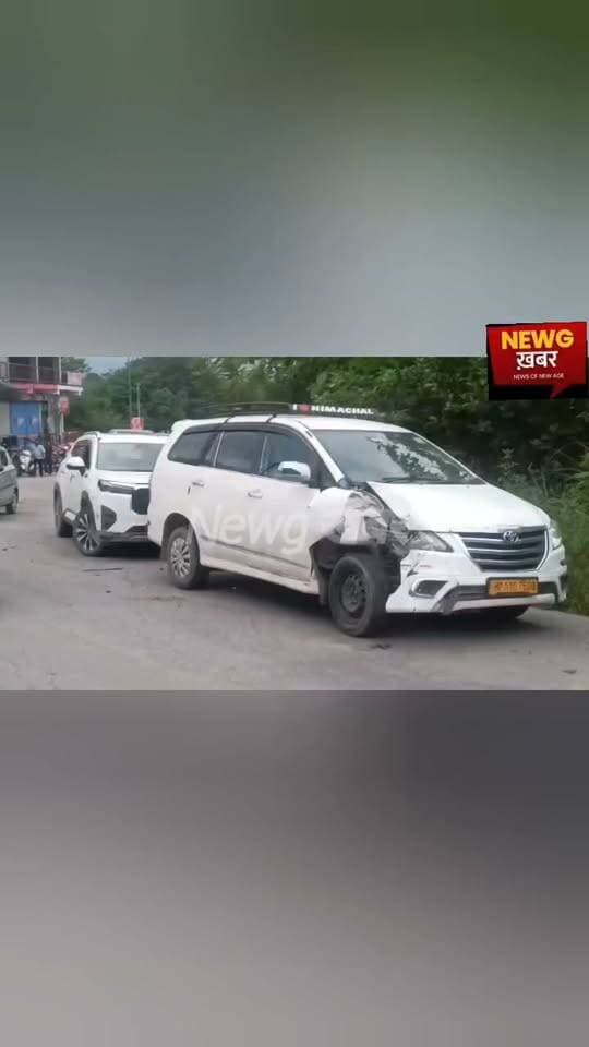हमीरपुर बाईपास पर तेज रफ्तार कार ने चार गाड़ियों को मारी टक्कर, चालक मौके से फरार; पुलिस ने पकड़ा