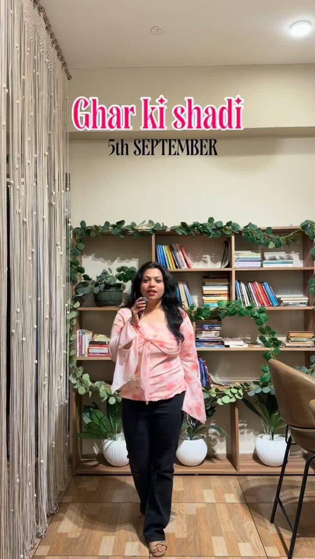 Sirf 48 ghante bache hain. 🚨 Dulha-dulhan nahi, par baaki poori shaadi milegi — haldi, mehndi, sangeet, live dhol-DJ, poolside chaat.
5th Sept, Gauri’s Farms, Bhopal. Passes fast khatam ho rahe hain — DM me ya call karo 7049929408par, book karo abhi. 🎟️