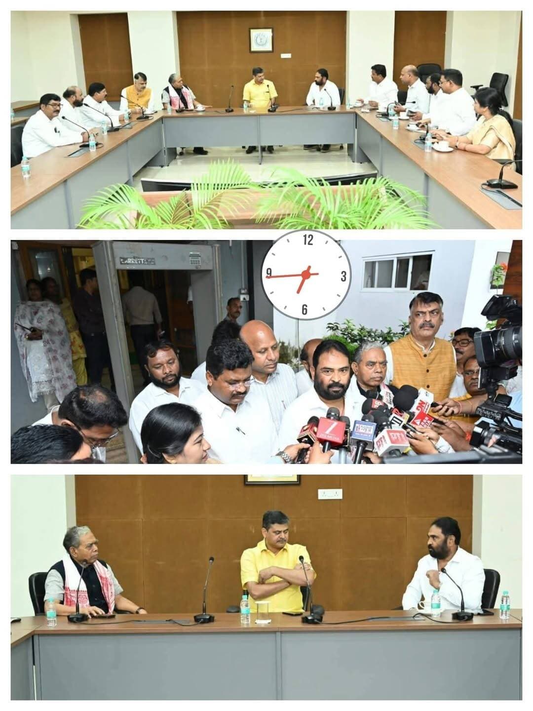 छात्रों की आड़ में अराजकता फैलाने वालों पर हो कड़ी कार्रवाई : विनोद पांडेय
रांची। छात्र आंदोलन से जुड़े मुद्दों को लेकर INDIA गठबंधन के एक प्रतिनिधिमंडल ने गुरुवार को मुख्य सचिव अविनाश कुमार से मुलाकात की। प्रतिनिधिमंडल ने छात्र आंदोलन की आड़ में अराजकता फैलाने और कानून-व्यवस्था बिगाड़ने वालों को चिन्हित कर कड़ी कार्रवाई की मांग की। प्रतिनिधिमंडल में झामुमो, कांग्रेस और राजद के नेता शामिल रहे।
झामुमो के केंद्रीय महासचिव एवं प्रवक्ता विनोद कुमार पांडेय ने कहा कि गठबंधन छात्रों के लोकतांत्रिक अधिकारों और उनकी समस्याओं के प्रति पूरी तरह संवेदनशील है। छात्रों के वास्तविक मुद्दों का समाधान सरकार की प्राथमिकता होनी चाहिए, लेकिन आंदोलन की आड़ में अराजकता फैलाने वालों को किसी भी स्थिति में संरक्षण नहीं मिलना चाहिए।
प्रतिनिधिमंडल ने मुख्य सचिव को आंदोलन से संबंधित वीडियो फुटेज भी सौंपे। नेताओं ने मांग की कि फुटेज के आधार पर आंदोलन में शामिल छात्रों और अराजक तत्वों की अलग-अलग पहचान की जाए। जो लोग कानून-व्यवस्था बिगाड़ने में शामिल पाए जाएं, उनके खिलाफ कानून के तहत कार्रवाई की जाए और निर्दोष छात्रों को परेशान नहीं किया जाए।
विनोद पांडेय ने आरोप लगाया कि कुछ राजनीतिक तत्व छात्र आंदोलन को भटकाने और सरकार को बदनाम करने की कोशिश कर रहे हैं। उन्होंने कहा कि छात्रों के वास्तविक सवालों का समाधान निकालने के बजाय आंदोलन को राजनीतिक हथियार बनाकर माहौल बिगाड़ने की कोशिश बर्दाश्त नहीं की जा सकती।
प्रतिनिधिमंडल ने सीआईडी जांच में तेजी लाने और परीक्षा से जुड़े मामलों, विशेषकर CGL, में पारदर्शी एवं निर्णायक कार्रवाई सुनिश्चित करने की मांग की। प्रतिनिधिमंडल के अनुसार, जांच एजेंसियां पहले से सक्रिय हैं और मामले में आरोपियों की गिरफ्तारी व पूछताछ की कार्रवाई जारी है। नेताओं ने 48 घंटे के भीतर अराजक तत्वों के खिलाफ प्रभावी कार्रवाई की मांग भी रखी।
प्रतिनिधिमंडल ने कहा कि यदि जांच में कोई छात्र भी अराजक गतिविधियों में शामिल पाया जाता है तो केवल छात्र होने के आधार पर उसे संरक्षण नहीं मिलना चाहिए। दोष साबित होने पर छात्र हो या राजनीतिक कार्यकर्ता, सभी के खिलाफ समान रूप से कानून के अनुसार कार्रवाई होनी चाहिए।
INDIA गठबंधन ने कहा कि छात्रों के भविष्य और उनके वास्तविक मुद्दों से कोई समझौता नहीं होना चाहिए। साथ ही कानून-व्यवस्था बिगाड़ने की किसी भी कोशिश पर समय रहते कार्रवाई जरूरी है, ताकि निर्दोष छात्रों का भरोसा कायम रहे और ऐसी घटनाओं की पुनरावृत्ति न हो।
प्रतिनिधिमंडल में शामिल नेता:
झामुमो: केंद्रीय महासचिव विनोद कुमार पांडेय, विधायक विकास मुंडा, विधायक एमटी राजा, विधायक सुदीप गुड़िया।
कांग्रेस: प्रदेश अध्यक्ष केशव महतो कमलेश, विधायक राजेश कच्छप, विधायक सुरेश बैठा, विधायक ममता देवी, पूर्व प्रदेश अध्यक्ष राजेश ठाकुर।
राजद: मनोज पांडेय, आबिद अली।