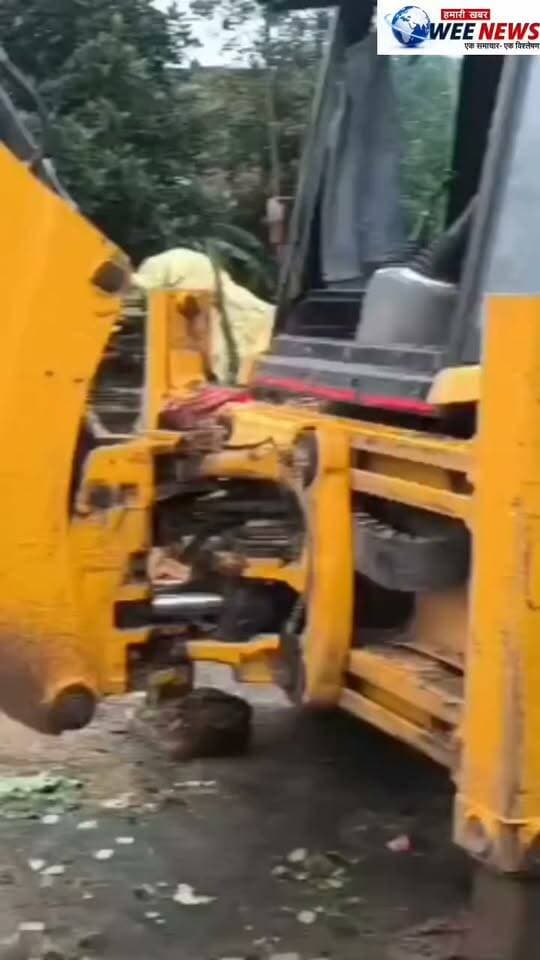 ताला देवरी में अवैध खनन पर गोसलपुर पुलिस की बड़ी कार्रवाई, जेसीबी जब्त, रात में पहाड़ी से पत्थर और मिट्टी का कर रहे थे उत्खनन