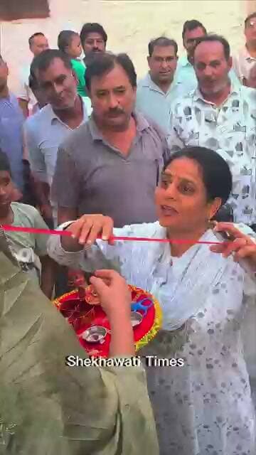 चिड़ावा के वार्ड नं 4 से नवनीत लाटा(पुनीत) चुनावी मैदान में, सुमित्रा सैनी ने किया कार्यालय उद्धघाटन