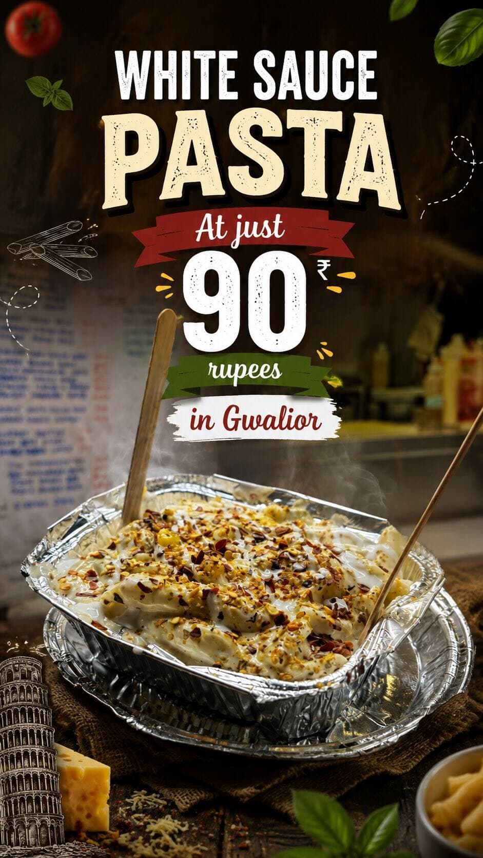 White sauce pasta at ₹90 only😱 in Gwalior📍
MAX IT IN ( Pink Food Truck), opp. Prabha Hotel, near AG office, Gwalior📍
No repost🚫
#gwaliorfoodsters