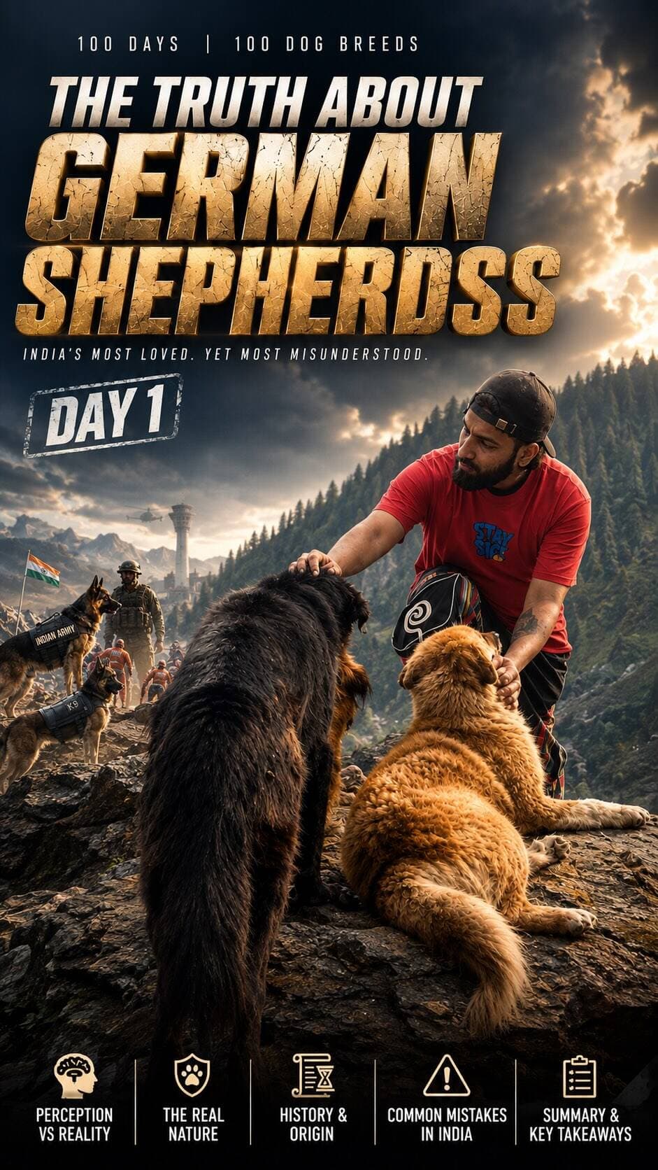 Kya aapka German Shepherd bhi har aane jaane wale par bhonkta hai? 🐕👀
Sabko lagta hai ye “natural guard dog” hai, lekin sach ye hai ki GSD ko kabhi guarding ke liye design hi nahi kiya gaya tha!
Is 3-minute clip mein dekhiye 1899 Germany ka wo sach jo 90% Indian owners ko koi nahi batata.
👉 Poora episode dekhne ke liye Bio mein YouTube link check karein!
Channel: One Mission Dogs (Episode 01)
Aapke GSD ka naam kya hai? Comment mein batao! 👇
#germanshephered #onemissiondogs #100days #explorepage✨ #fyp