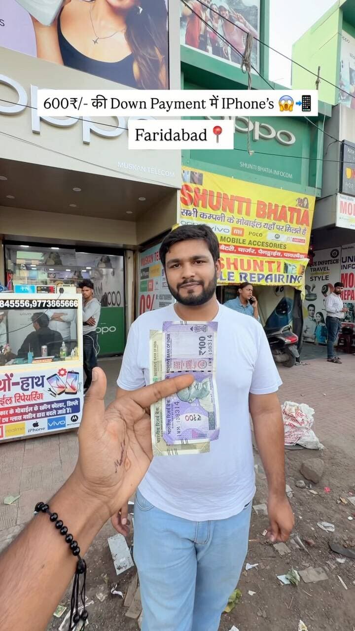 सिर्फ़ 600₹/- की Down Payment में IPhone 😱😱
Faridabad 📍
☎️📞9999922226☎️📞8587888990
Location : NIT-5 , 4-5 Chowk Faridabad
Near by : Sargam music house
Follow For More : @fbd_mohit ❤️
