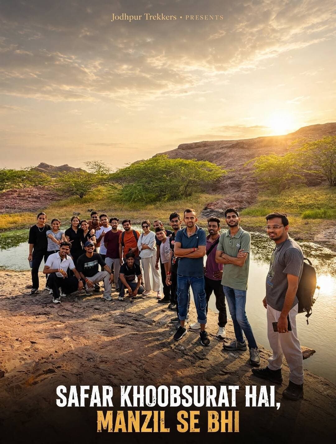 Sunday trek ❤️🫶🏻
.
.
Use hastag for features #jodhpurtrekkers
.
Follow @jodhpurtrekkers_official
.
Don’t repost any video photo without permission ❌
.
Copyright content ©️
#jodhpur #trekkeringlove #hike #sunrise