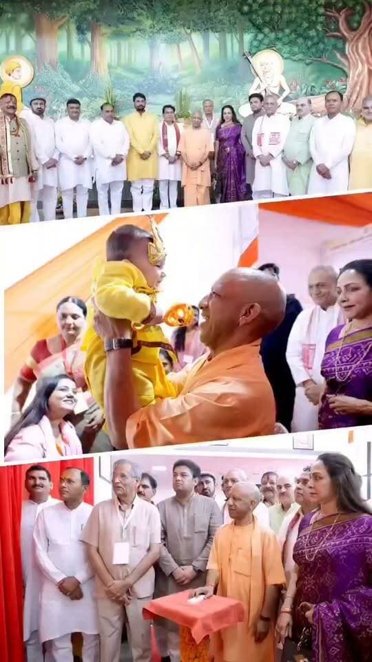 मथुरा में गूंजा सनातन का संदेश, योगी बोले- भक्ति को कोई नहीं डिगा पाया
मथुरा। मुख्यमंत्री योगी आदित्यनाथ ने कहा कि विदेशी आक्रांताओं ने मंदिरों को तोड़ा, लेकिन सनातन की भक्ति और आस्था को कभी नहीं डिगा सके। मथुरा इसकी सबसे बड़ी मिसाल है।
वृंदावन में मुख्यमंत्री ने ₹1,051 करोड़ की 229 विकास परियोजनाओं का लोकार्पण एवं शिलान्यास किया। इनमें ₹540 करोड़ से अधिक की 62 परियोजनाओं का लोकार्पण और ₹437 करोड़ से अधिक की 167 परियोजनाओं का शिलान्यास शामिल है।
कार्यक्रम में 7,240 आवास लाभार्थियों को सहायता राशि वितरित की गई। साथ ही स्वामी हरिदास प्रेक्षागृह का लोकार्पण और ब्रजभूमि पर आधारित पुस्तक ‘ECHOES OF DIVINITY’ का विमोचन किया गया। मुख्यमंत्री ने प्रदेशवासियों को श्रीकृष्ण जन्माष्टमी की शुभकामनाएं दीं।